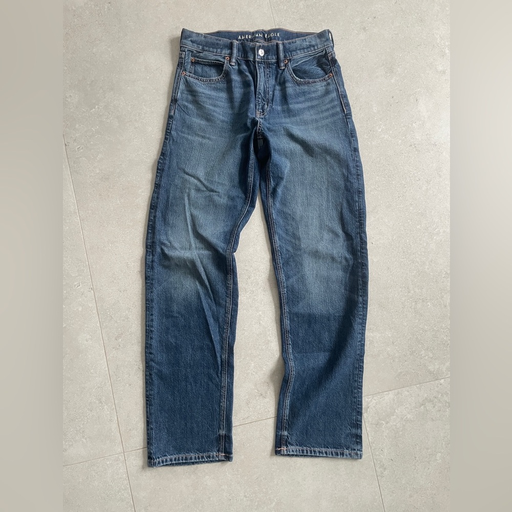 American Eagle Outfitters Straight Leg Blue Jeans
